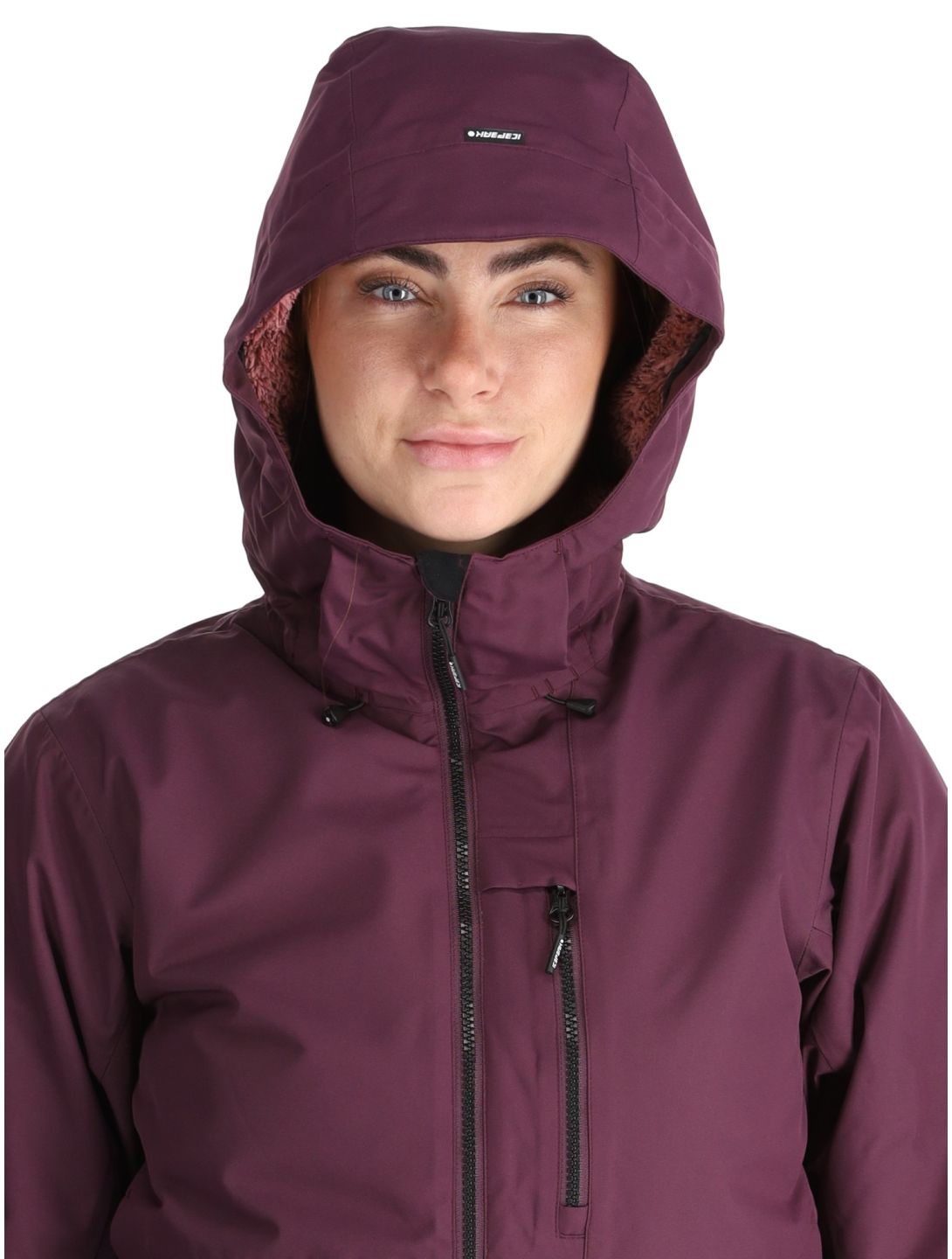 Icepeak, Cathay veste de ski femmes Plum violet 