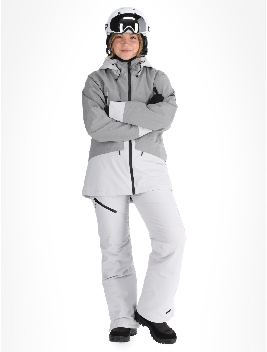 Icepeak, Cavour veste de ski femmes Light Grey gris 