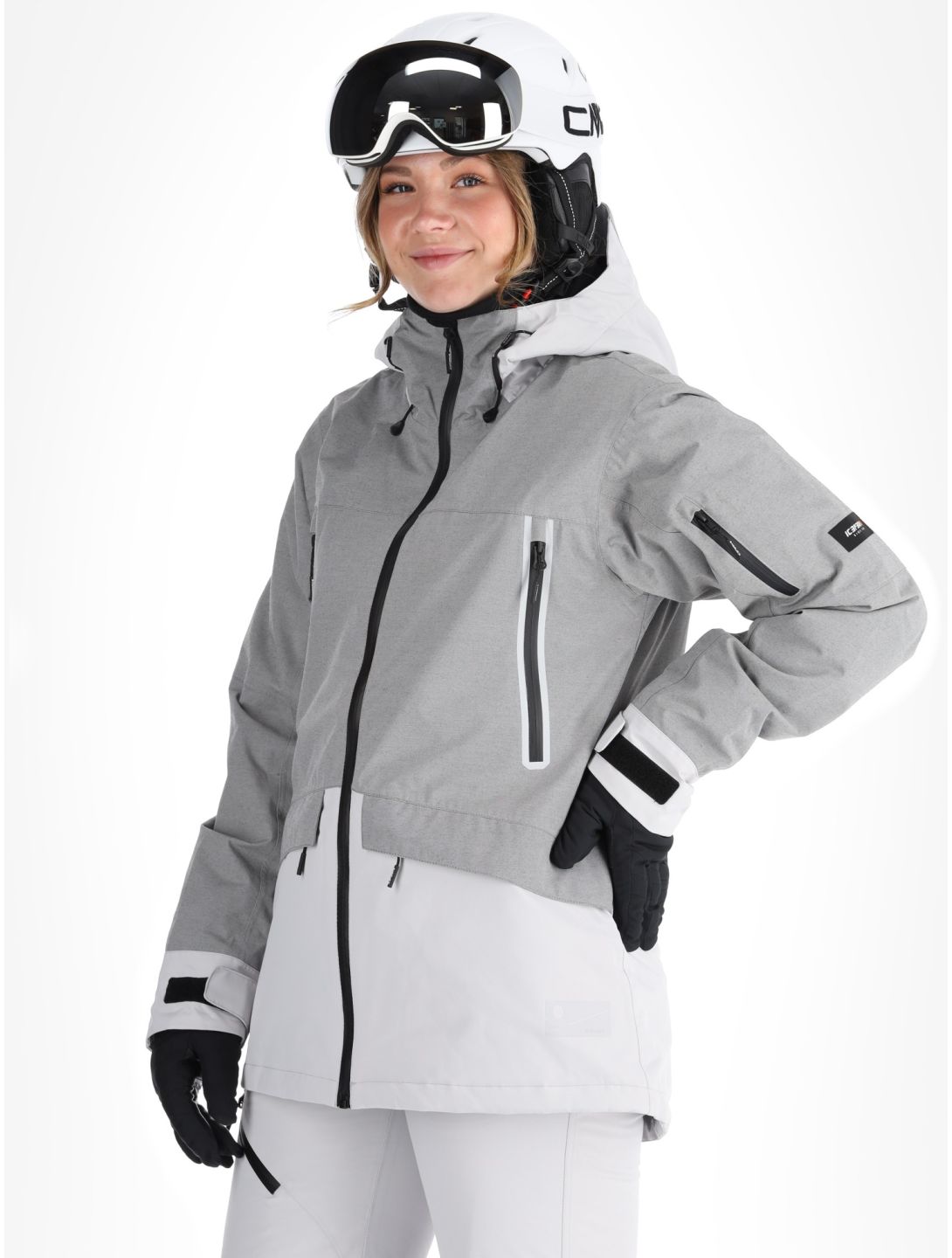 Icepeak, Cavour veste de ski femmes Light Grey gris 