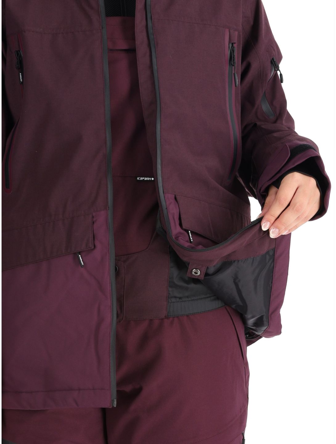 Icepeak, Cavour veste de ski femmes Plum violet 