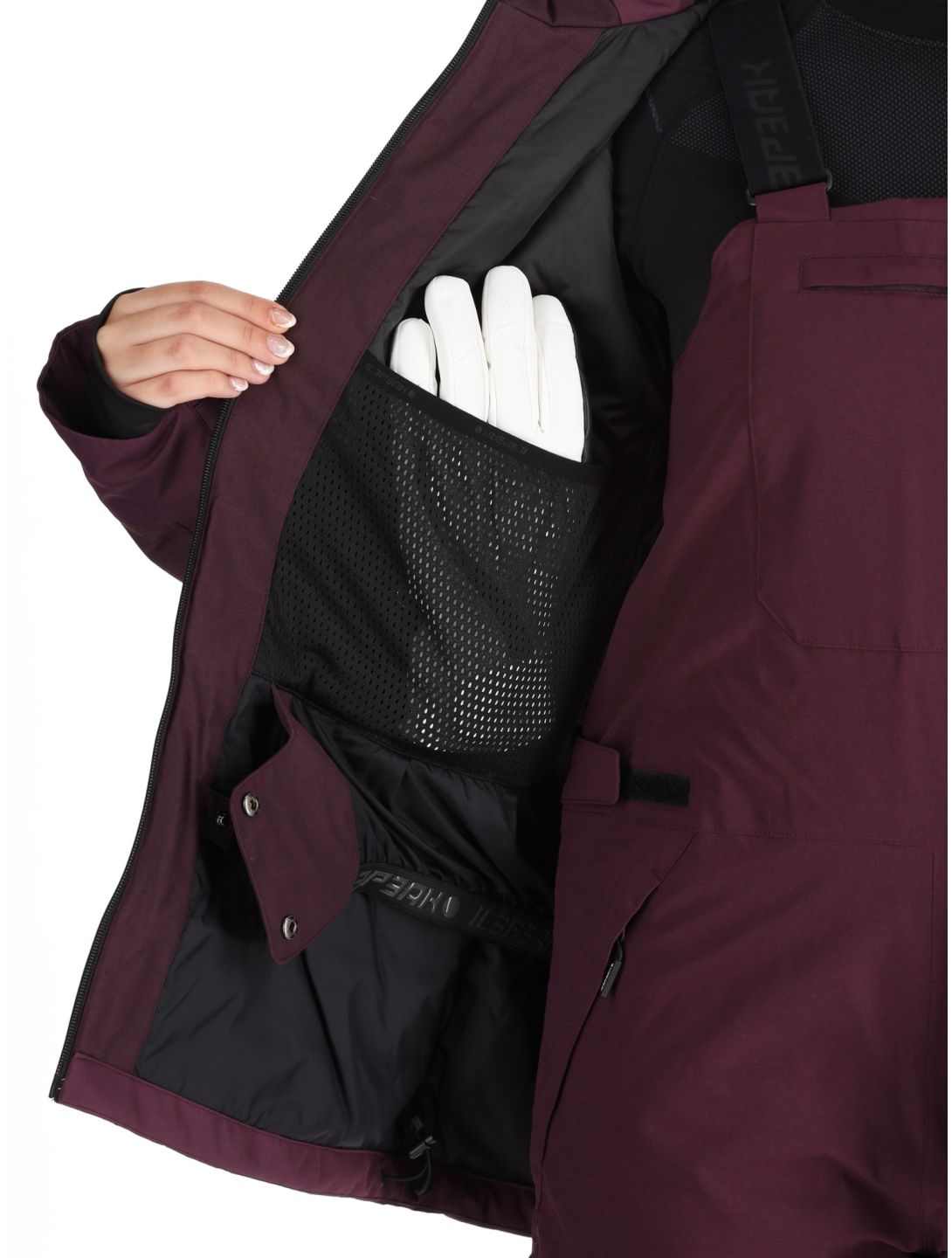 Icepeak, Cavour veste de ski femmes Plum violet 