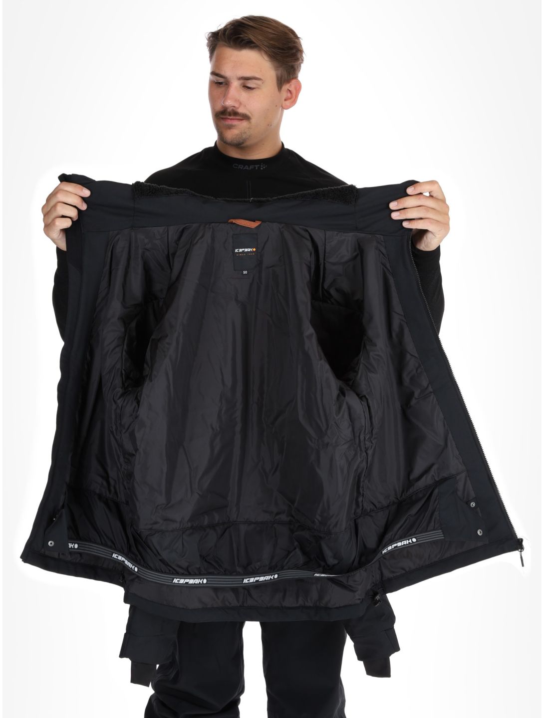 Icepeak, Chester veste de ski hommes Black noir 