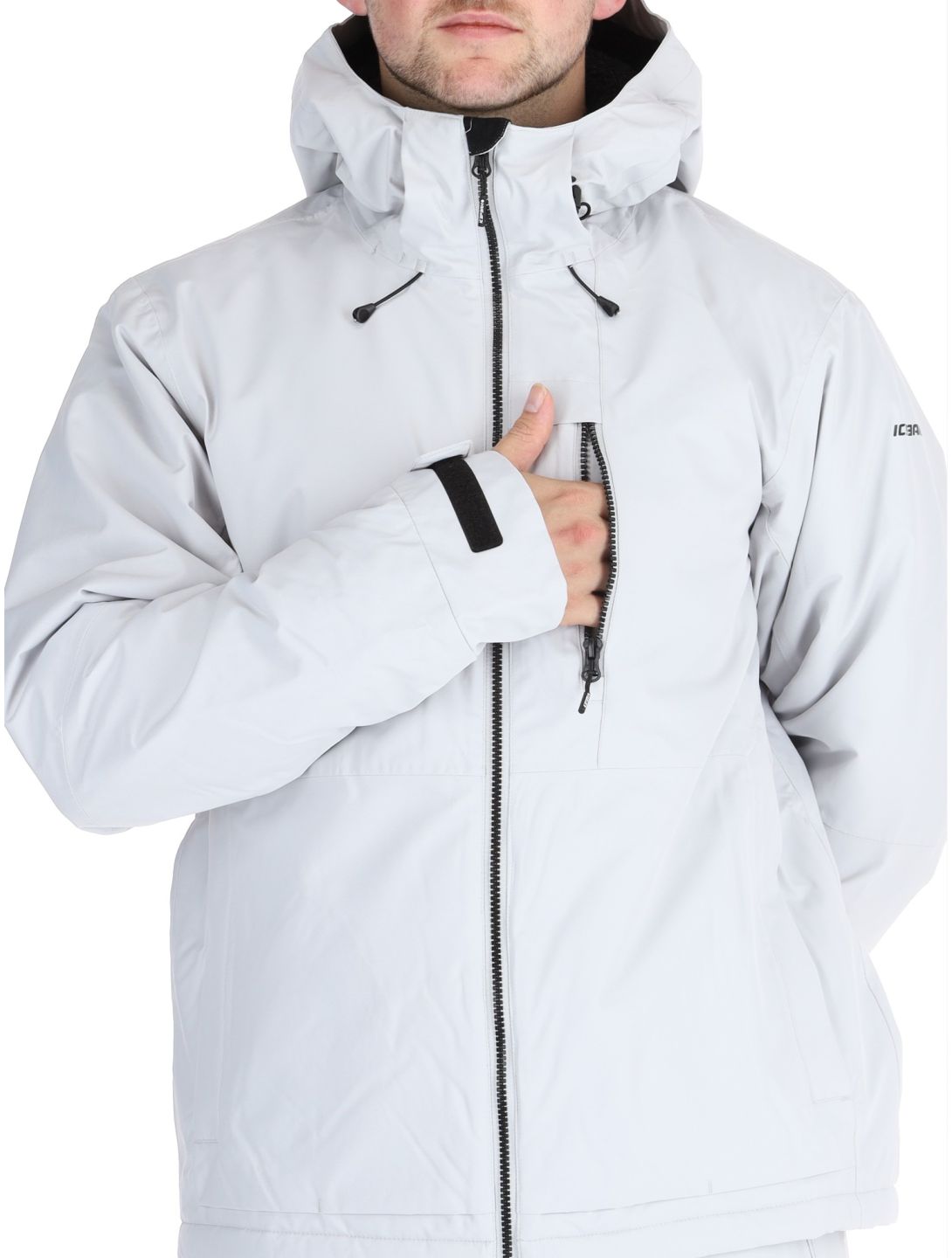 Icepeak, Chester veste de ski hommes Light Grey gris 