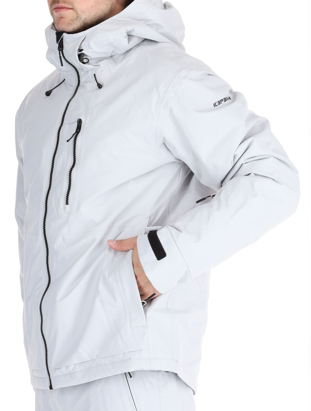 Icepeak, Chester veste de ski hommes Light Grey gris 