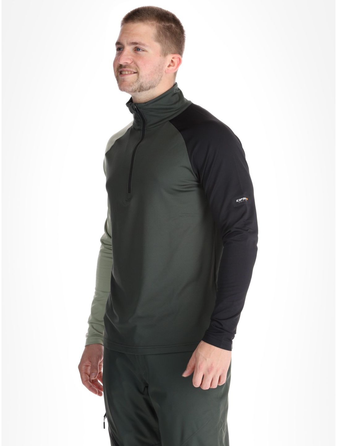 Icepeak, Clayton pull de ski hommes Dark Olive vert 