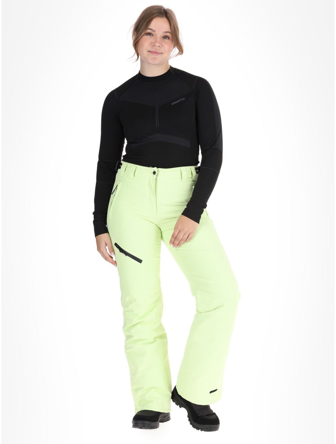 Icepeak, Curlew pantalon de ski femmes Light Green vert 