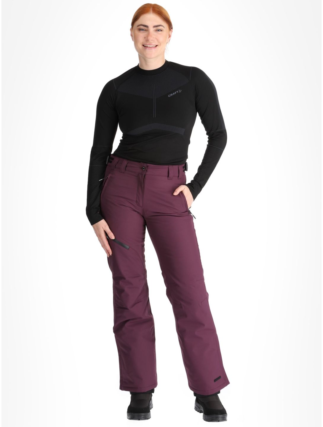 Icepeak, Curlew pantalon de ski femmes Plum violet 