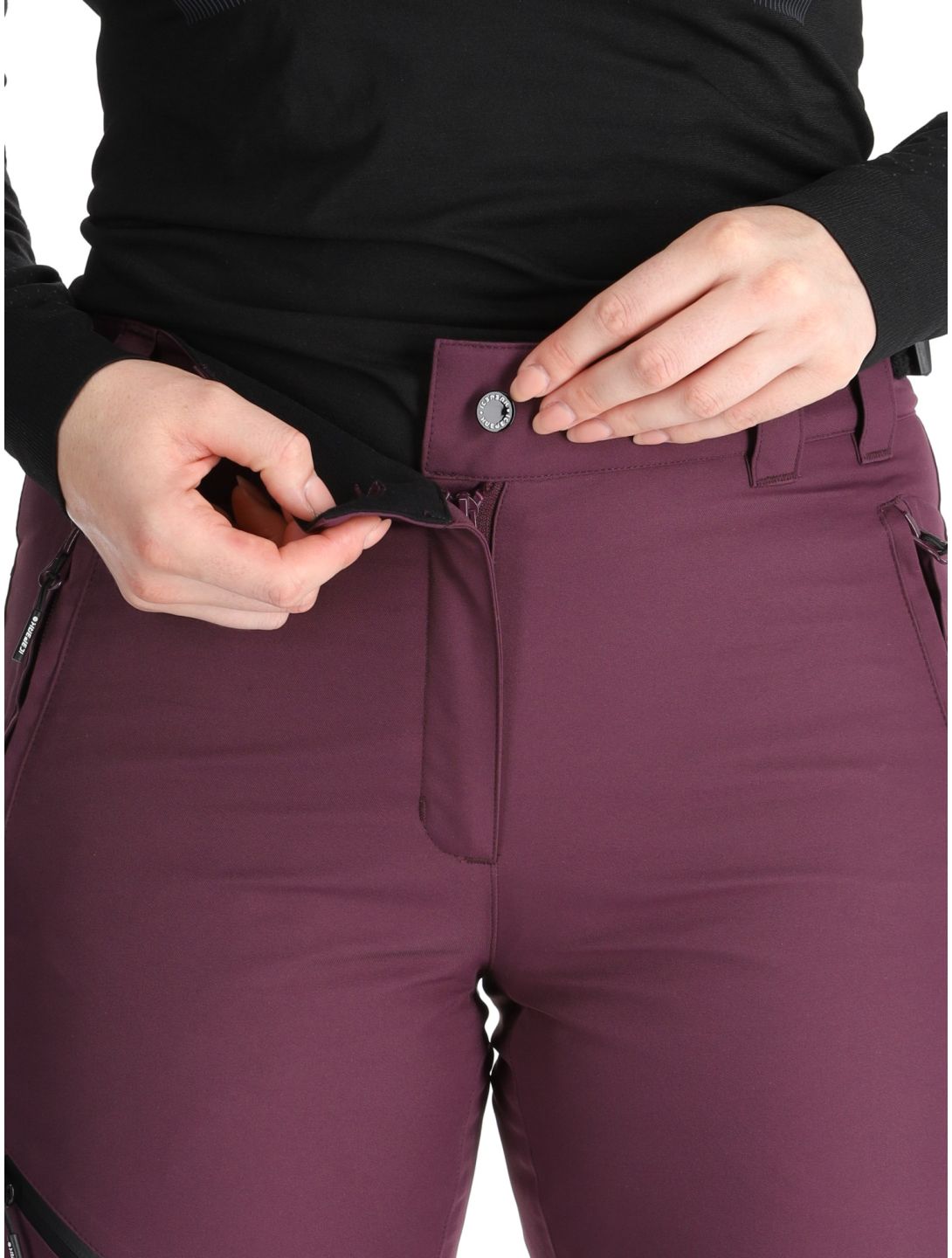 Icepeak, Curlew pantalon de ski femmes Plum violet 