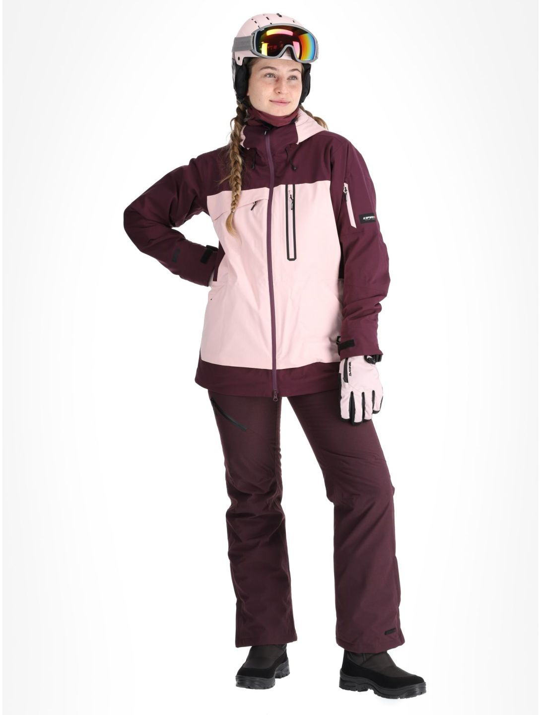 Icepeak, Curran veste de ski femmes Baby Pink rose 