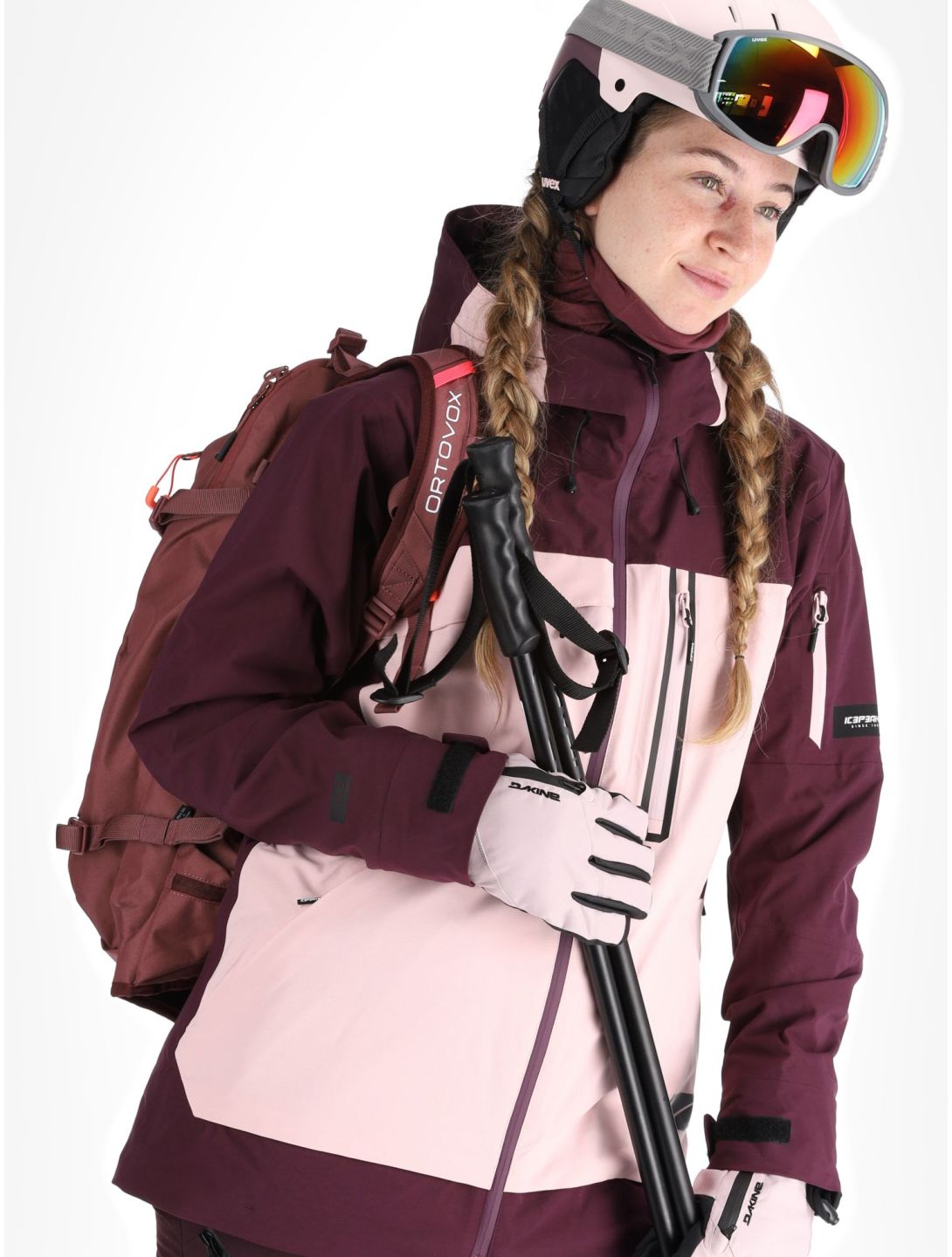 Icepeak, Curran veste de ski femmes Baby Pink rose 