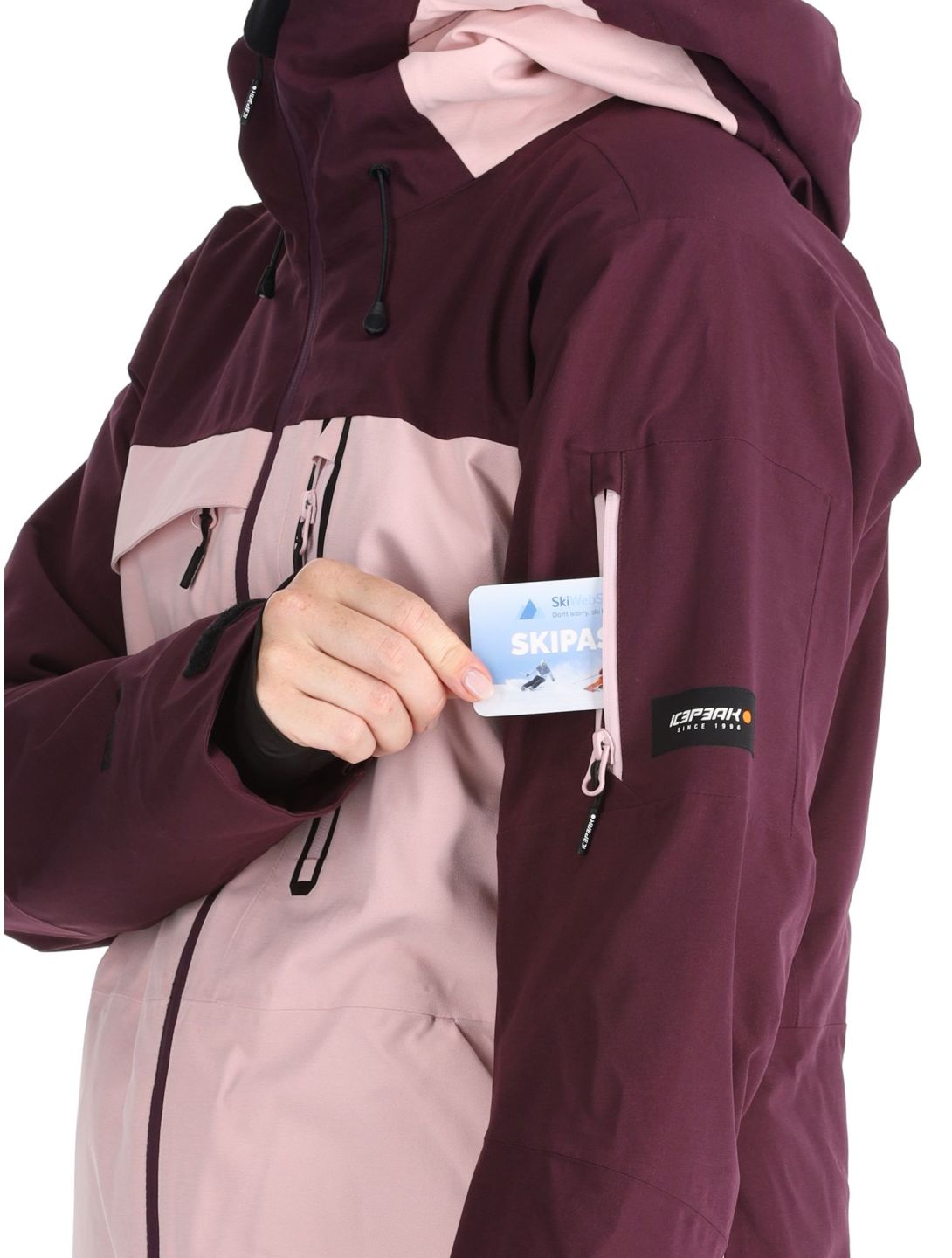 Icepeak, Curran veste de ski femmes Baby Pink rose 