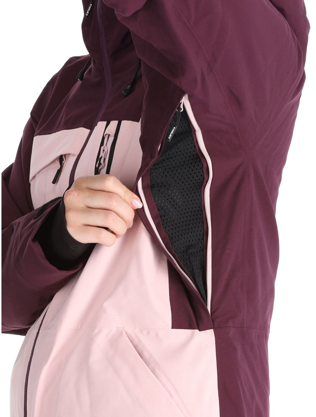 Icepeak, Curran veste de ski femmes Baby Pink rose 