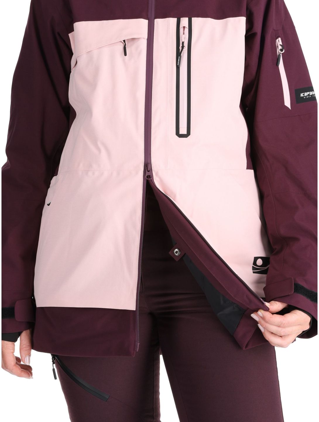 Icepeak, Curran veste de ski femmes Baby Pink rose 