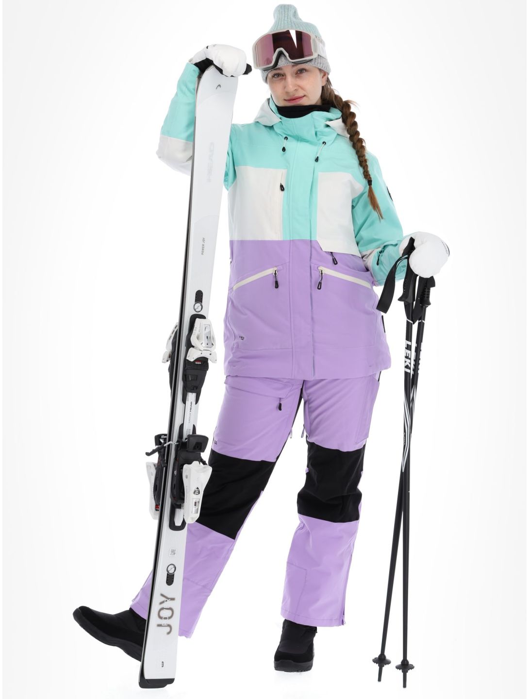 Icepeak, Curran veste de ski femmes Light Green vert, violet 