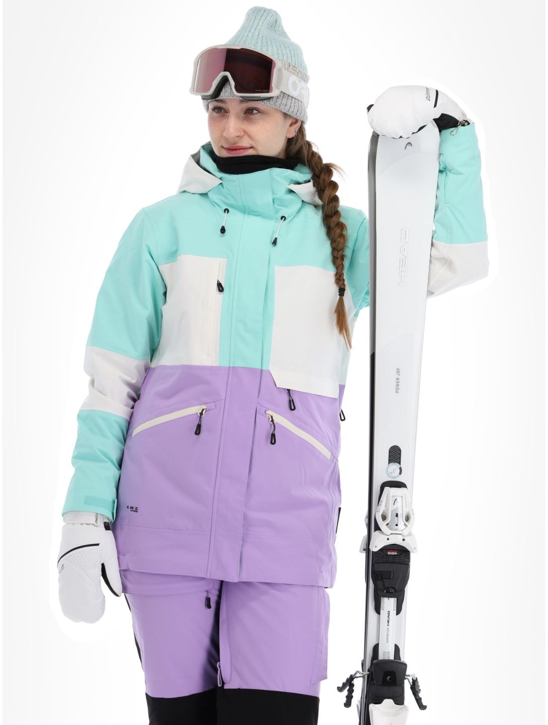 Icepeak, Curran veste de ski femmes Light Green vert, violet 