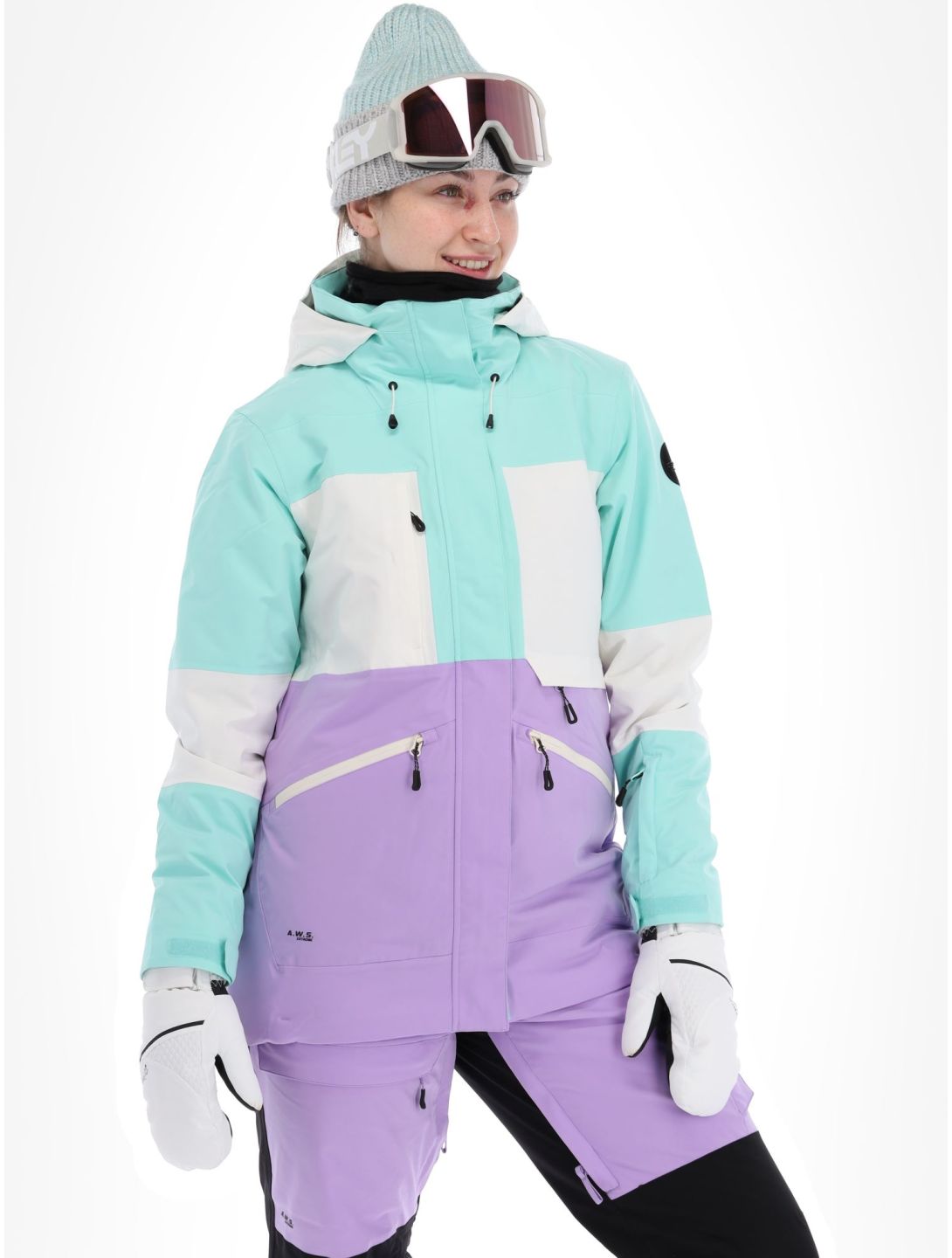 Icepeak, Curran veste de ski femmes Light Green vert, violet 