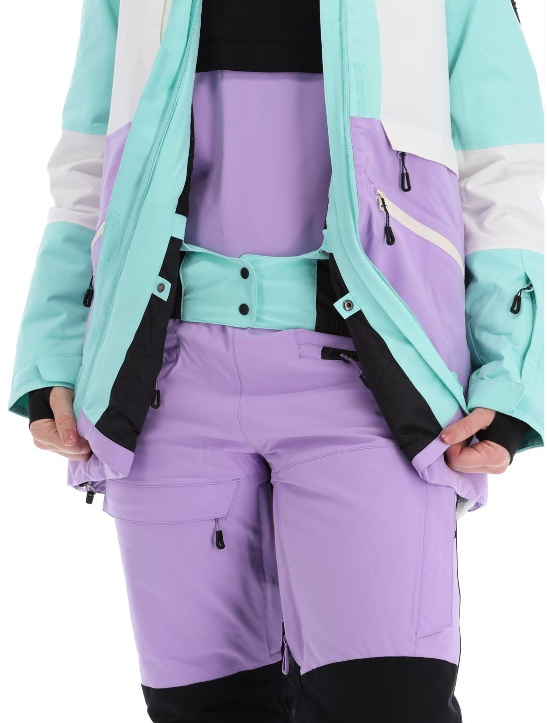 Icepeak, Curran veste de ski femmes Light Green vert, violet 