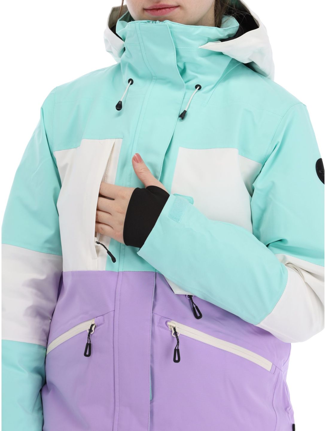 Icepeak, Curran veste de ski femmes Light Green vert, violet 