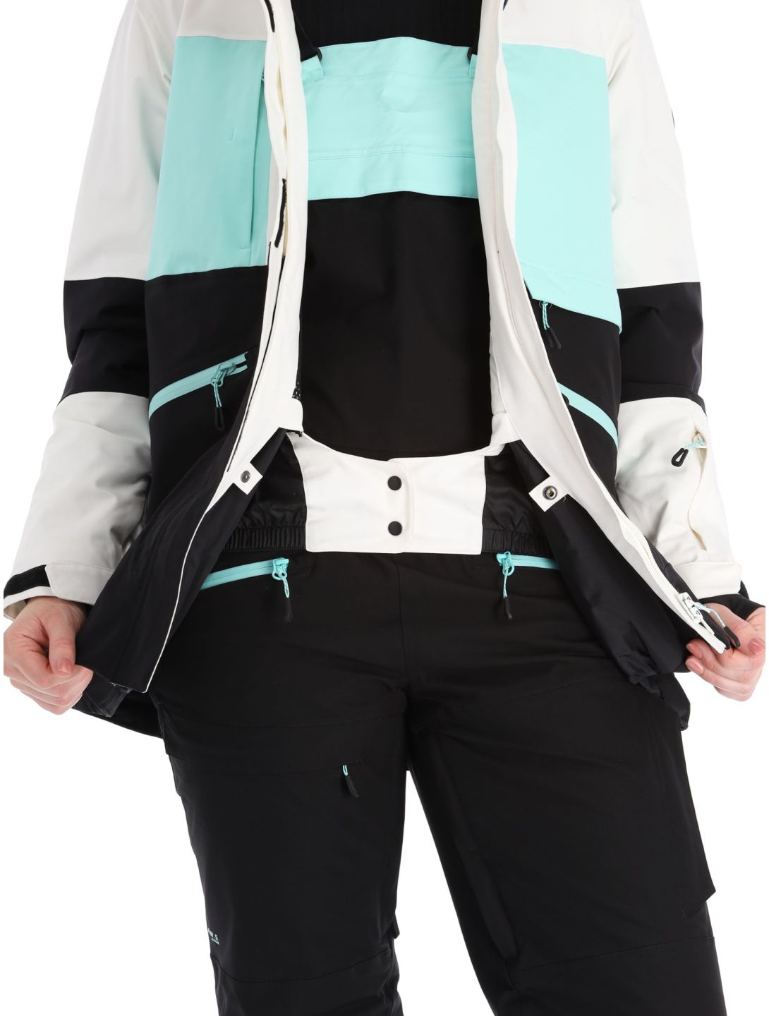 Icepeak, Curran veste de ski femmes Powder blanc, noir 