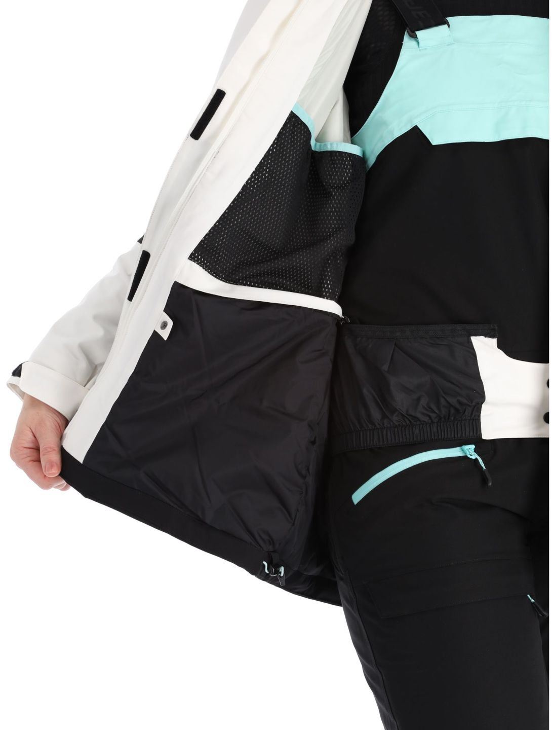 Icepeak, Curran veste de ski femmes Powder blanc, noir 