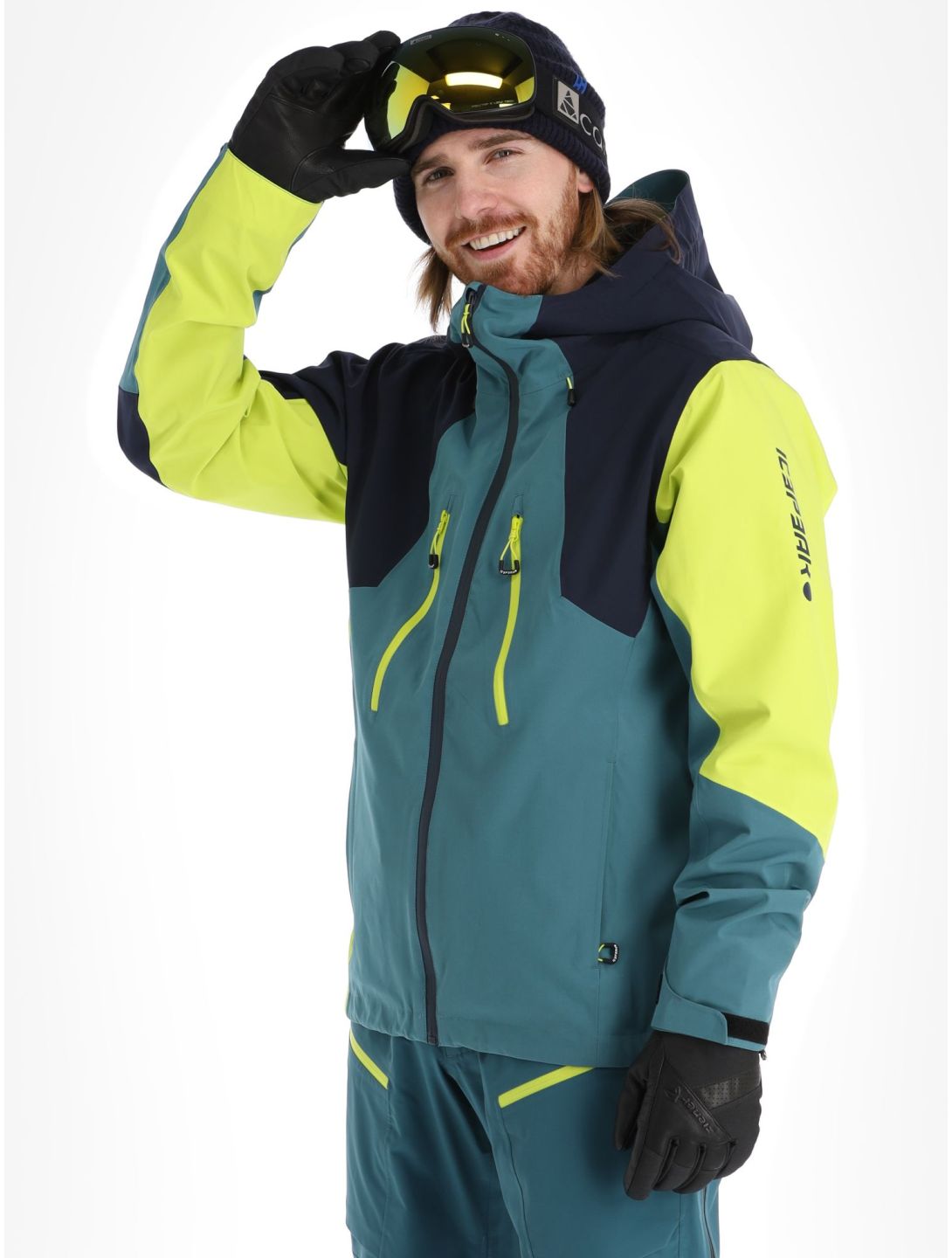 Icepeak, Dassow veste de ski à coque dure hommes Emerald vert 