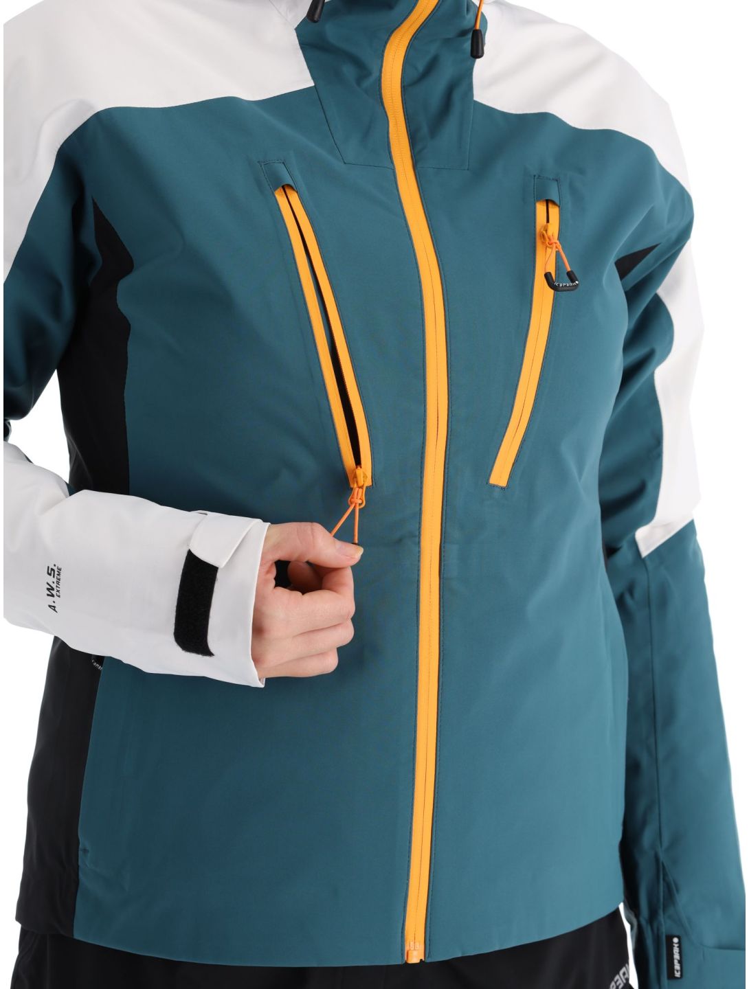 Icepeak, Deblois veste de ski à coque dure femmes Emerald blanc, vert 