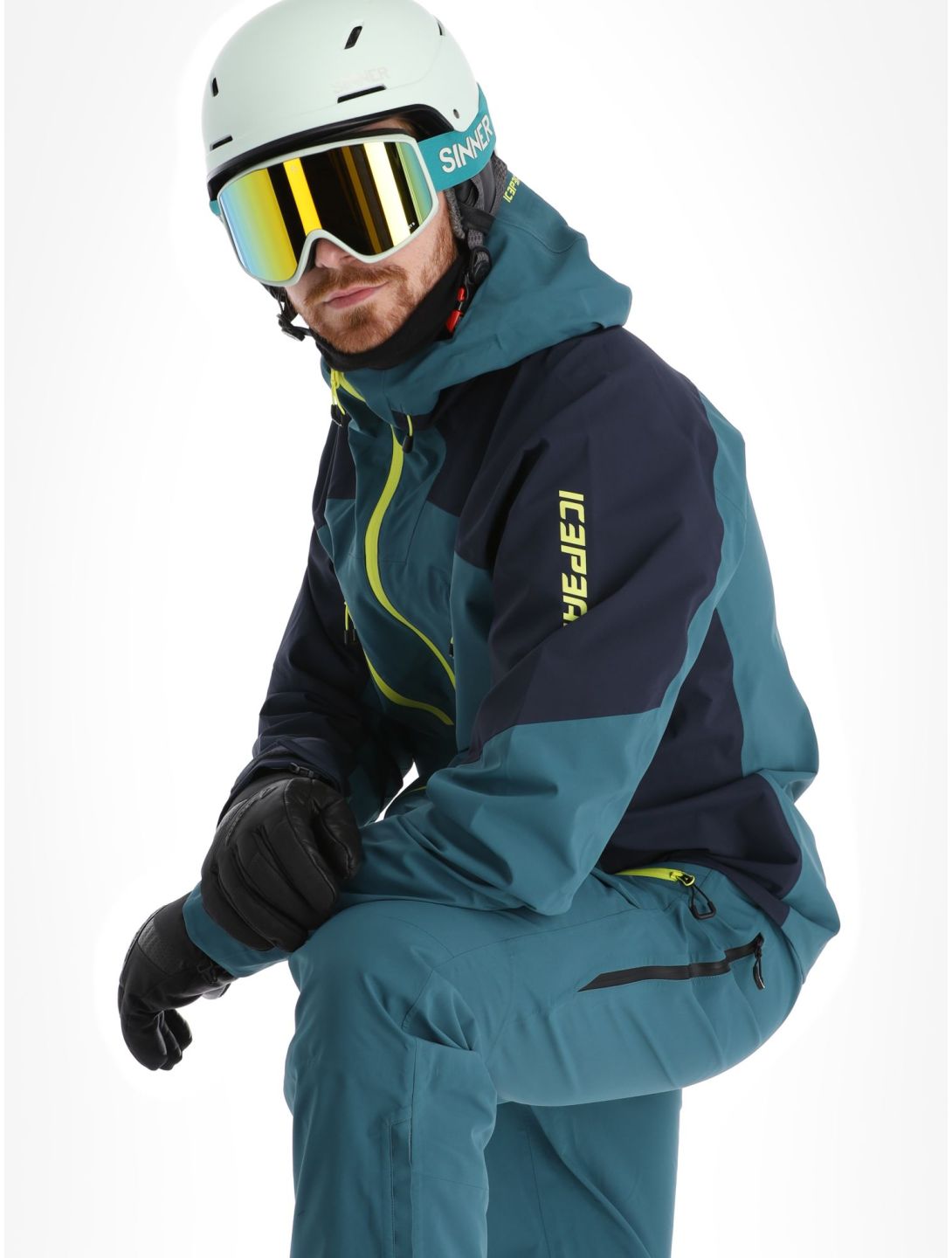 Icepeak, Decatur veste de ski à coque dure hommes Emerald vert 