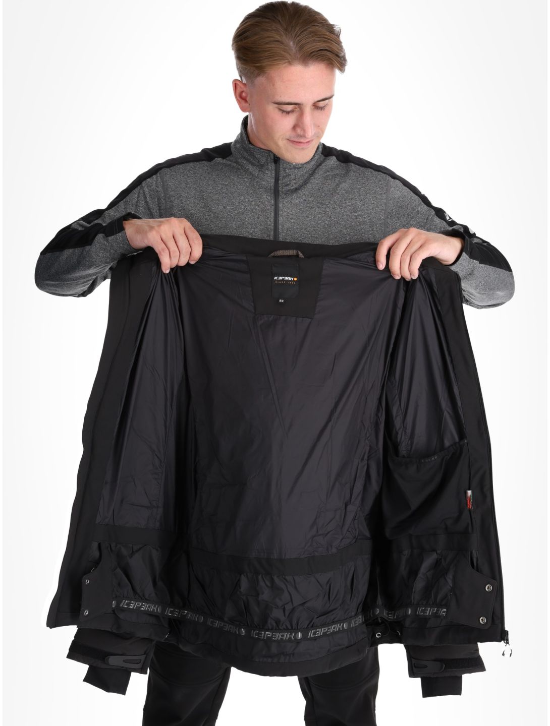 Icepeak, Dickinson veste de ski hommes Black noir 