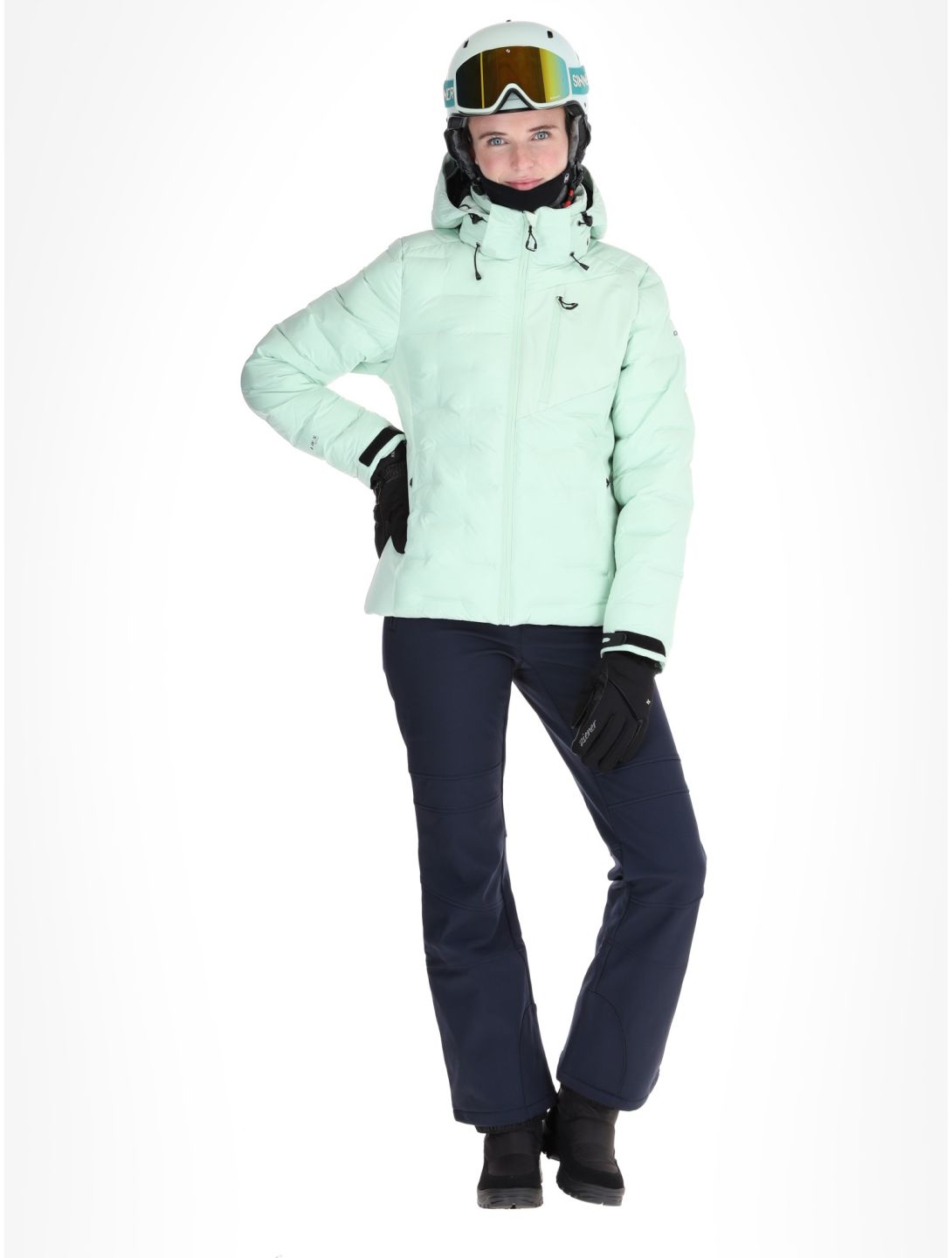 Icepeak, Dillingen veste de ski femmes Aloe vert 