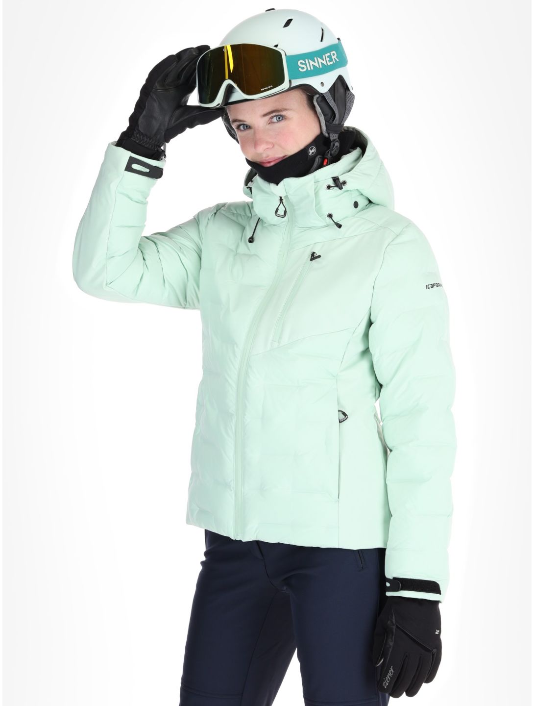 Icepeak, Dillingen veste de ski femmes Aloe vert 