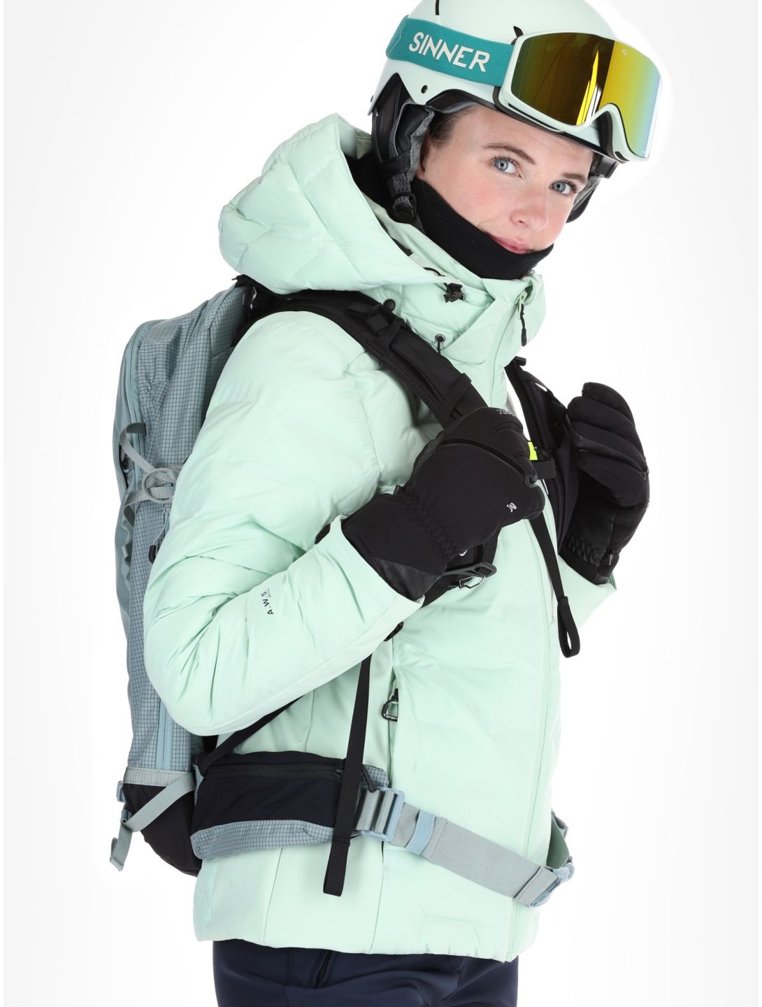 Icepeak, Dillingen veste de ski femmes Aloe vert 