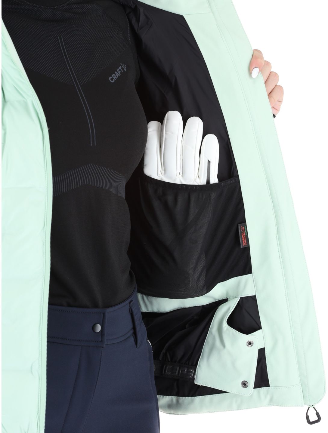 Icepeak, Dillingen veste de ski femmes Aloe vert 