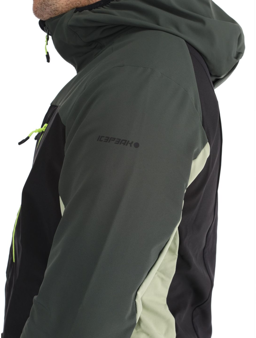 Icepeak, Durham veste de ski softshell hommes Asparagus vert 