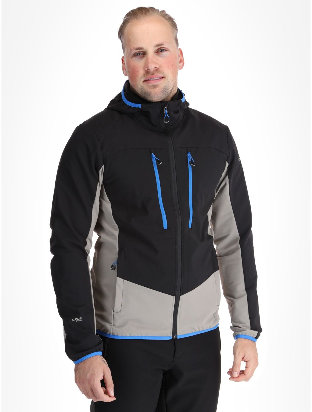 Icepeak, Durham veste de ski softshell hommes Grey gris 