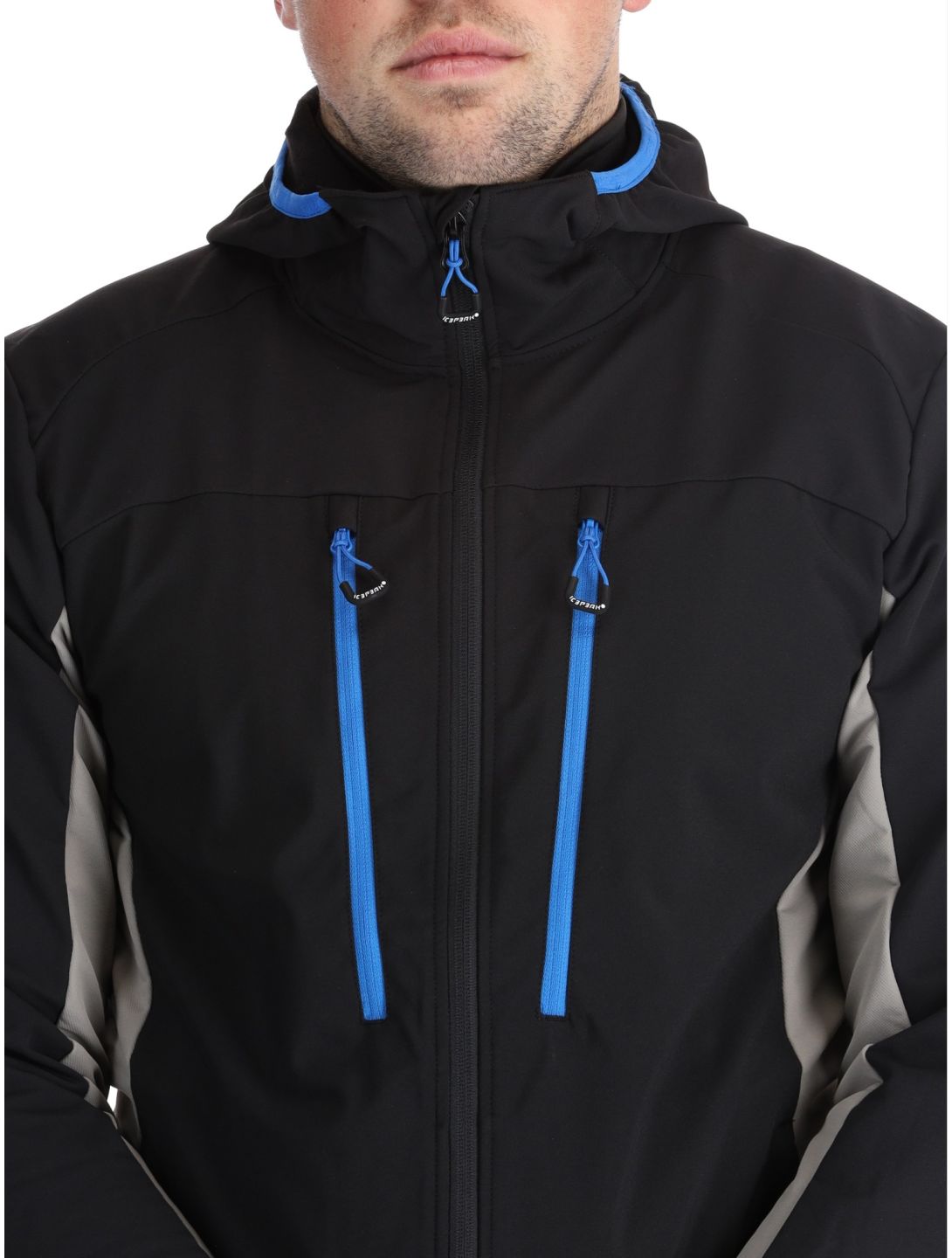 Icepeak, Durham veste de ski softshell hommes Grey gris 