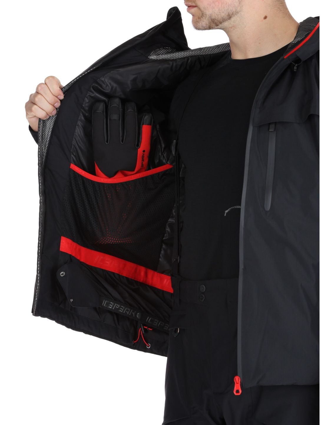 Icepeak, Easton veste de ski hommes Black noir 