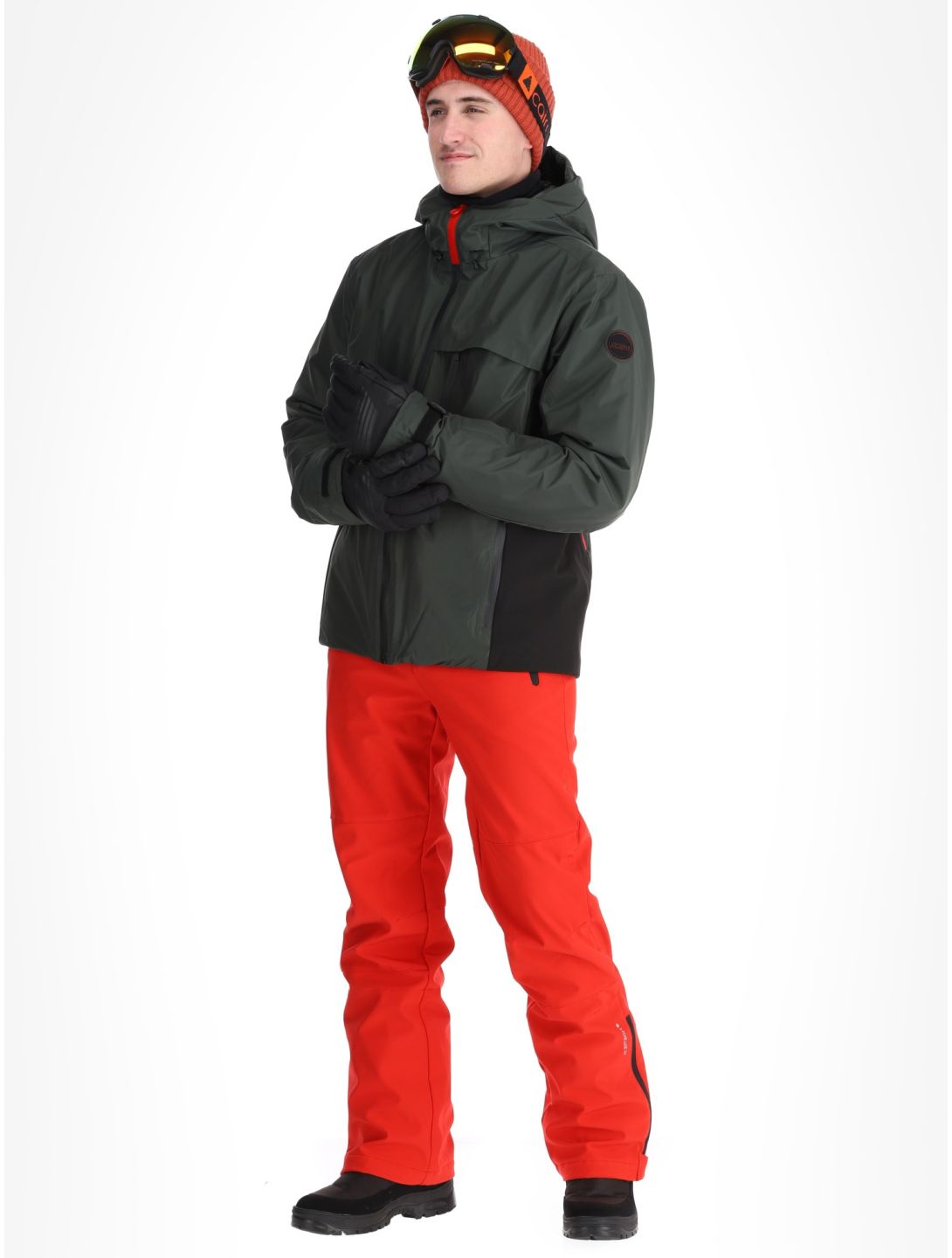 Icepeak, Easton veste de ski hommes Dark Olive vert 