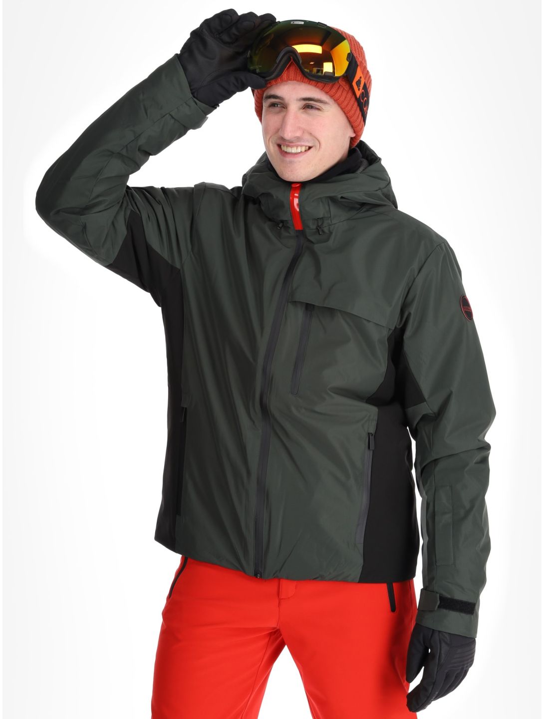 Icepeak, Easton veste de ski hommes Dark Olive vert 