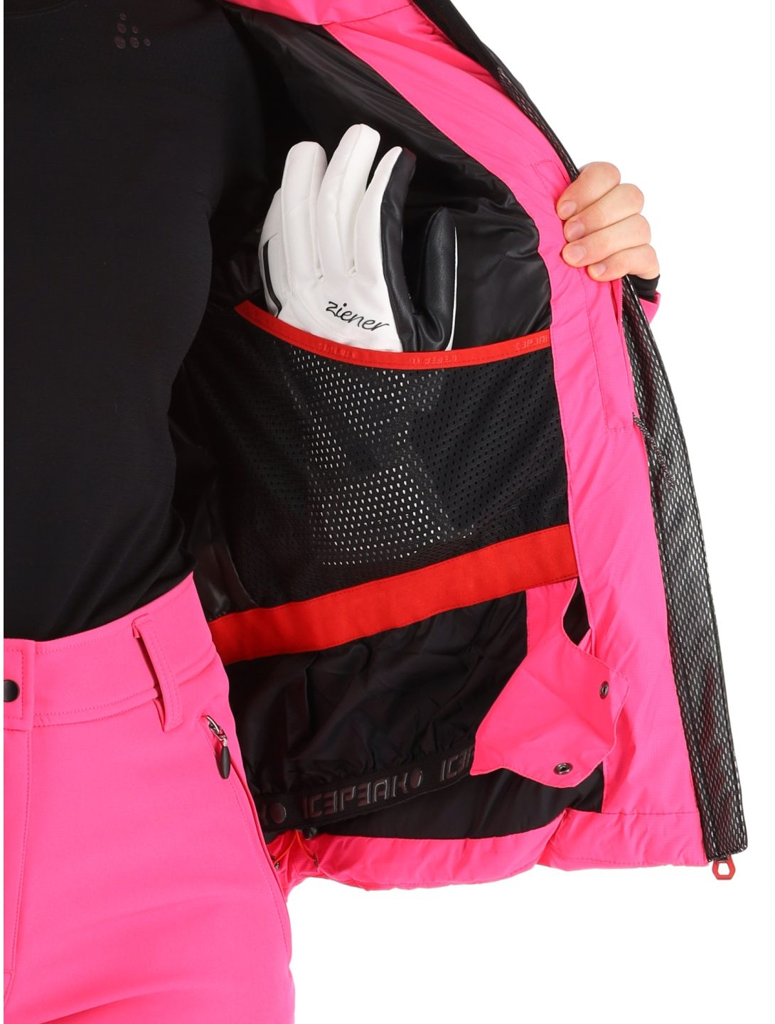 Icepeak, Eastport veste de ski femmes Raspberry rouge 