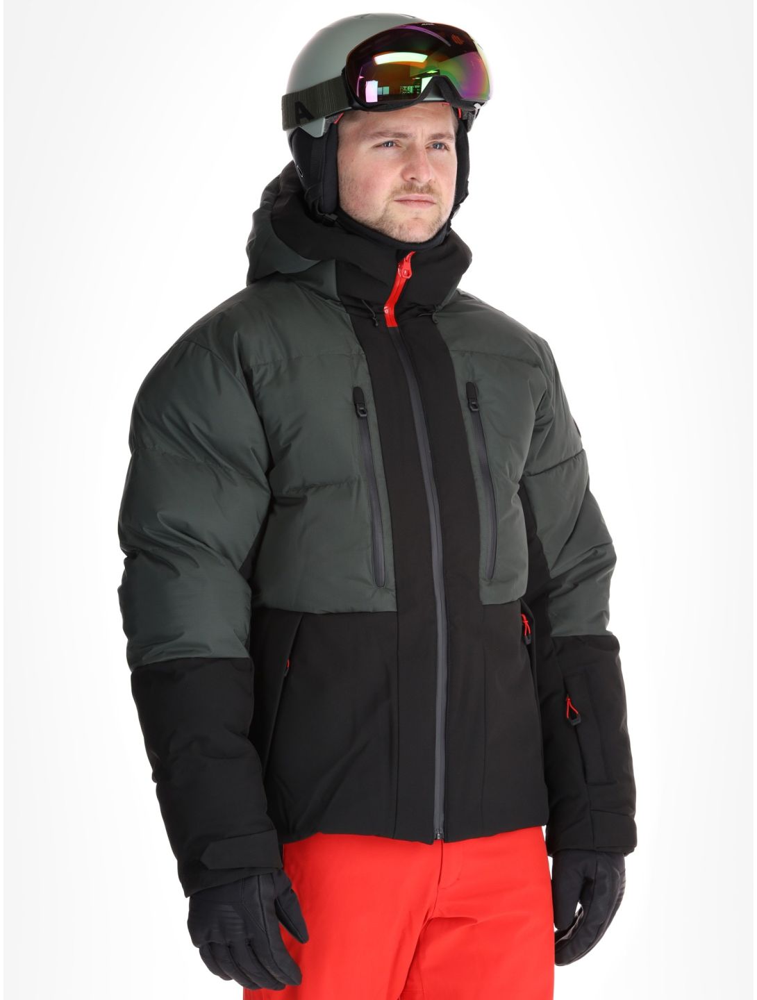 Icepeak, Edgerton veste de ski hommes Dark Olive vert 