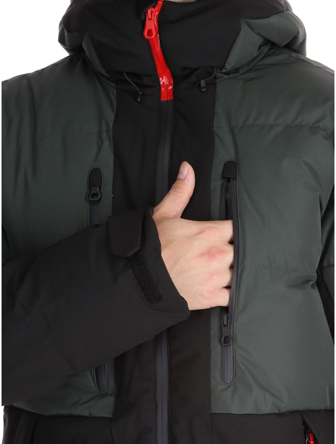 Icepeak, Edgerton veste de ski hommes Dark Olive vert 