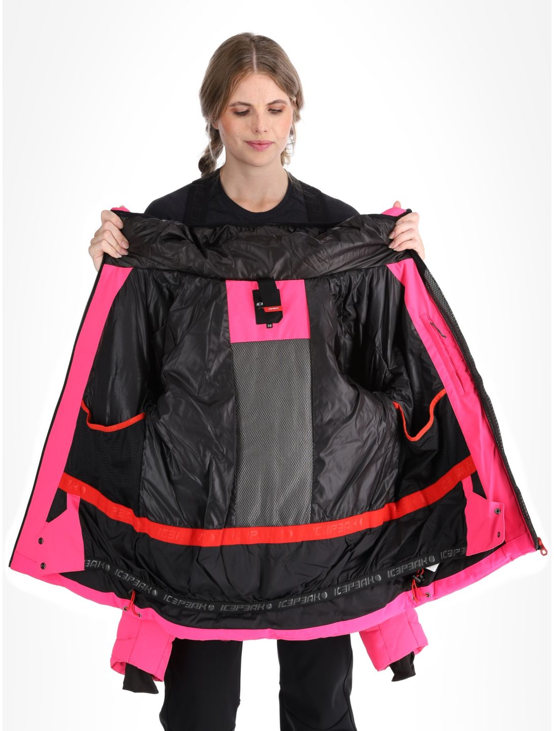 Icepeak, Electra veste de ski femmes Raspberry rouge 