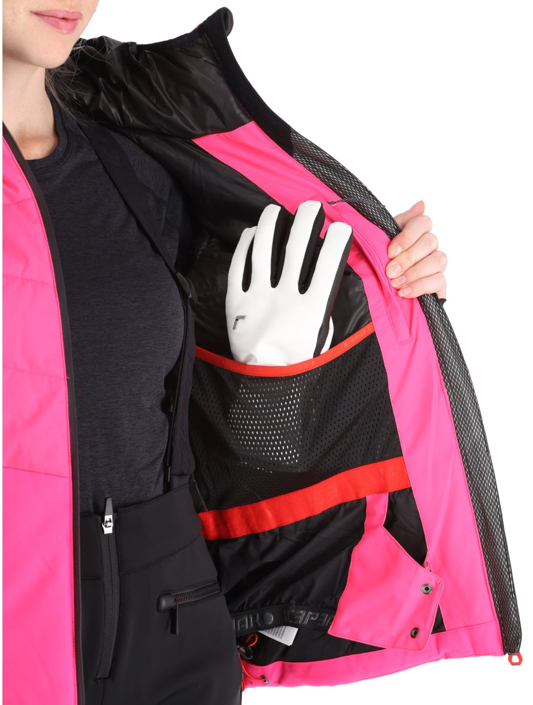 Icepeak, Electra veste de ski femmes Raspberry rouge 