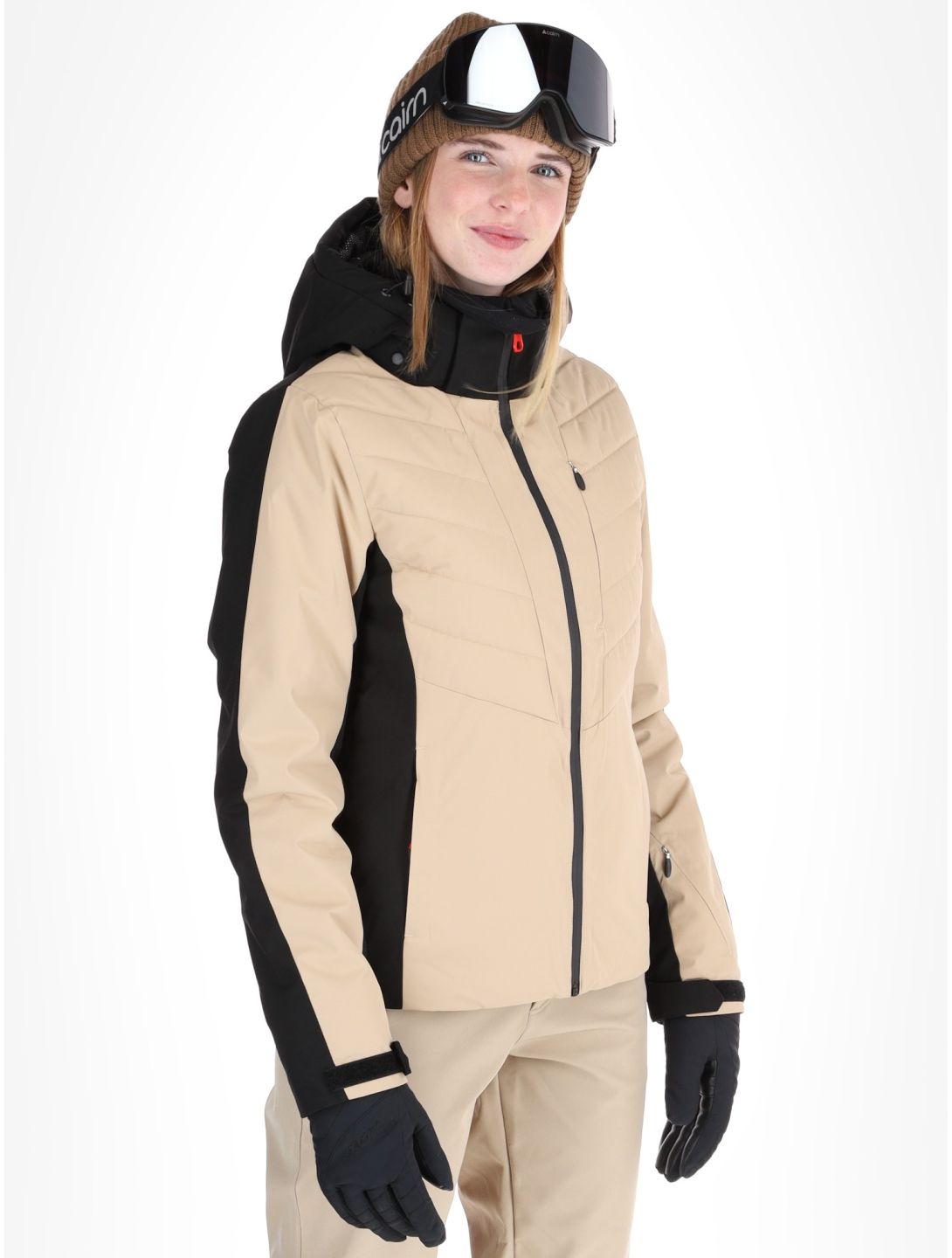 Icepeak, Eleele veste de ski femmes Beige beige 