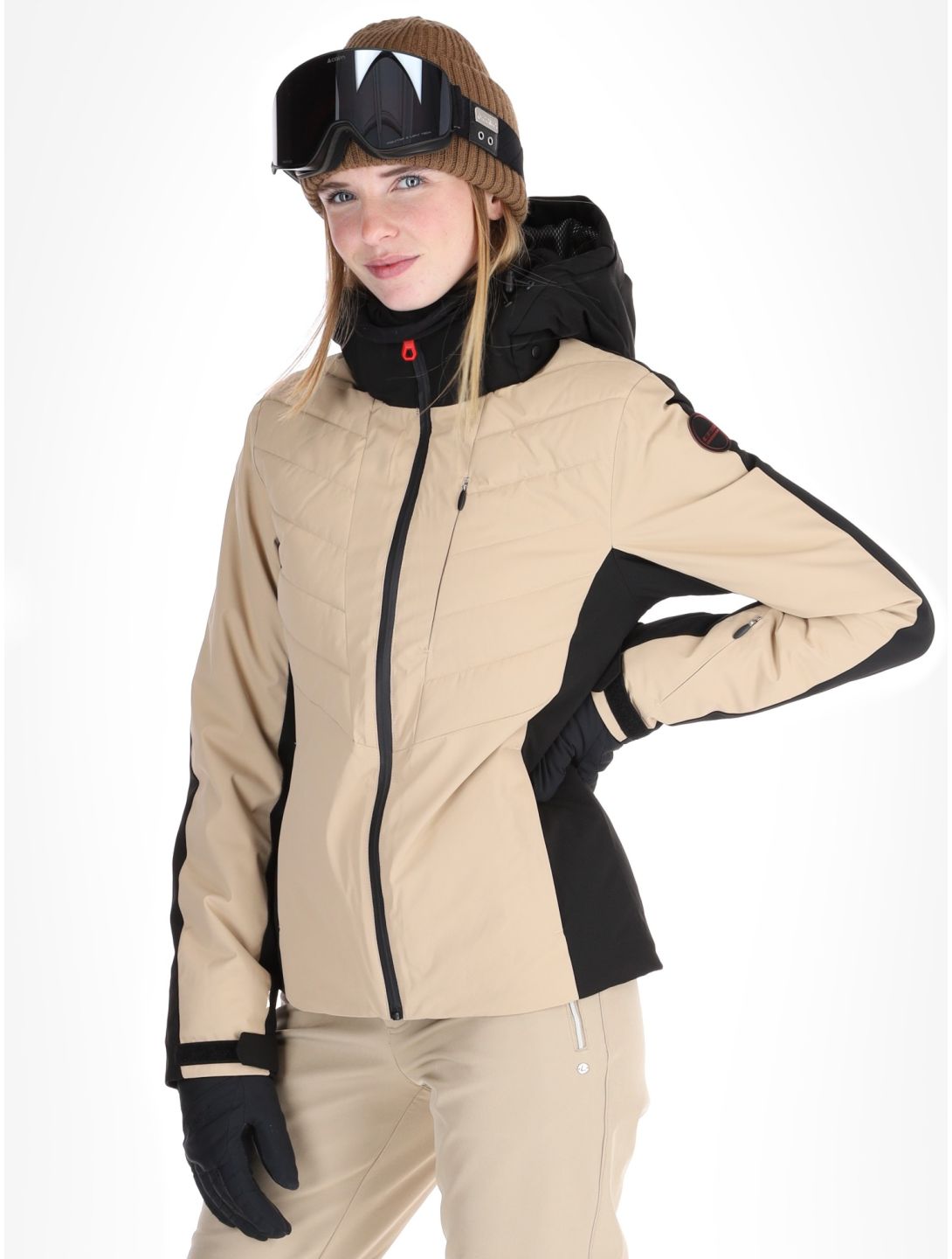 Icepeak, Eleele veste de ski femmes Beige beige 