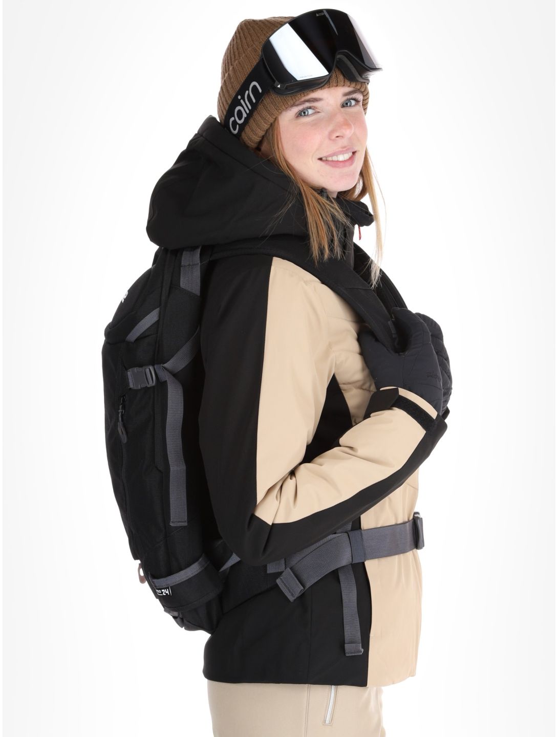 Icepeak, Eleele veste de ski femmes Beige beige 