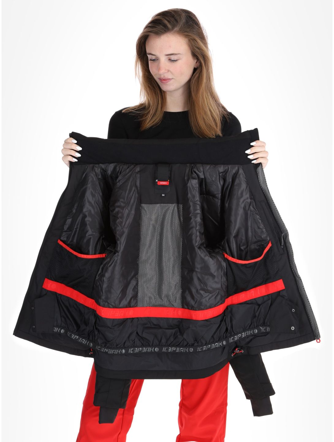 Icepeak, Eleele veste de ski femmes Black noir 