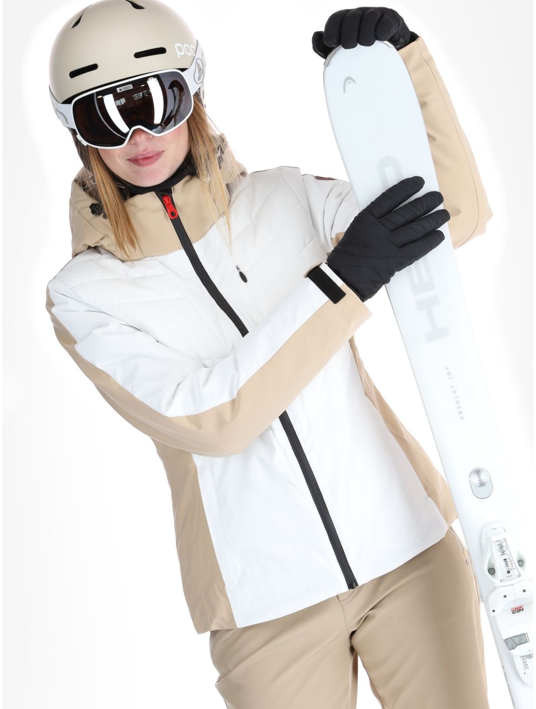 Icepeak, Eleele veste de ski femmes Optic White blanc 