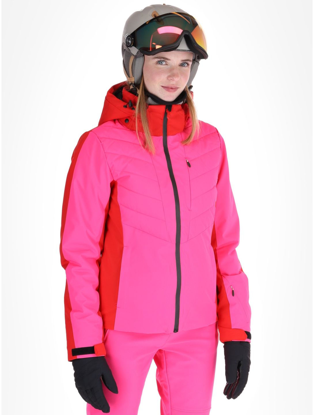 Icepeak, Eleele veste de ski femmes Raspberry rouge 