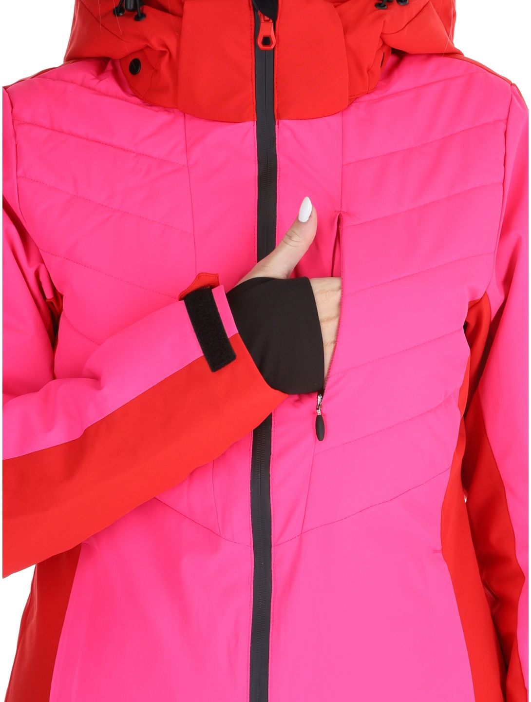 Icepeak, Eleele veste de ski femmes Raspberry rouge 